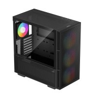 Deepcool CH560, Midi Tower, PC, Schwarz, ATX, EATX, micro ATX, Mini-ITX, ABS, Stahl, Gehärtetes Glas, Multi