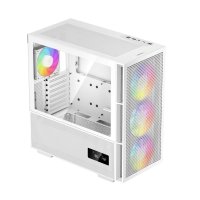 Deepcool CH560 DIGITAL WH, Midi Tower, PC, Weiß, ATX, EATX, micro ATX, Mini-ITX, ABS, Stahl, Gehärtetes Glas, Multi