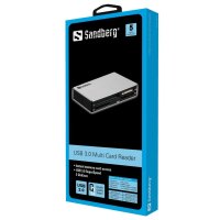 SANDBERG USB 3.0 Multi Card Reader, CF, CF Typ II, CF+,...