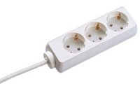 Bachmann 3x Schuko H05VV-F 3G 1.50mm² 16A/3680W 3m,...