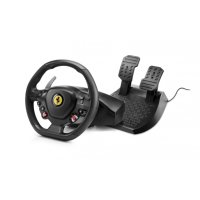 ThrustMaster T80 Ferrari 488 GTB Edition, Lenkrad + Pedale, PC, PlayStation 4, PlayStation 5, Digital, Kabelgebunden, Schwarz, 370 mm