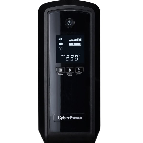 CyberPower Systems CyberPower CP550EPFCLCD Line-Interactive USV 550VA/350W Reine Sinuswelle, AVR, LCD, USB (HID), RS232, RJ45 Lan Protection, Ausgang (6) Schuko, Line-Interaktiv, 0,55 kVA, 350 W, Sine, 170 V, 270 V