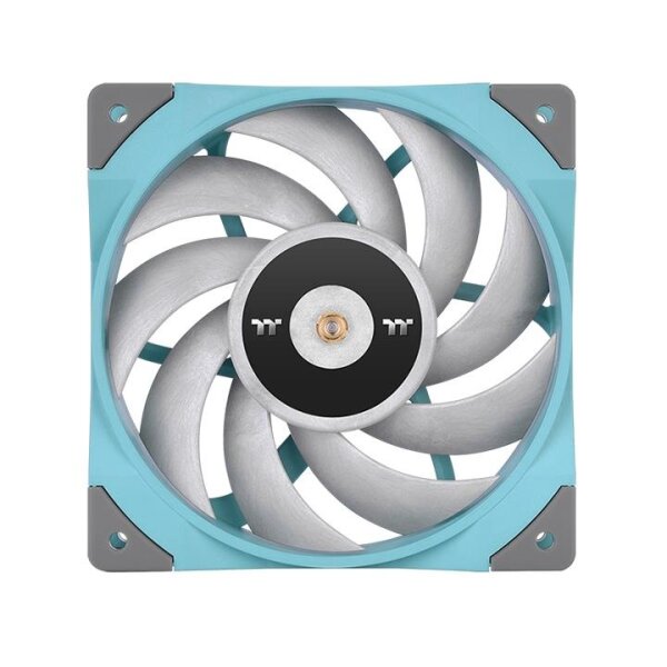 Thermaltake Toughfan 12 Turquoise High Static Pressure Radiator Fan, Ventilator, 12 cm, 500 RPM, 2000 RPM, 58,35 cfm, Blau