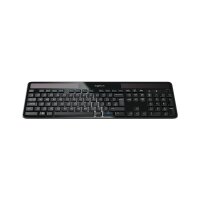 Logitech Wireless Solar Keyboard K750, Volle Größe (100%), Kabellos, RF Wireless, QWERTZ, Schwarz