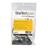 StarTech.com Laptop-Kabelschloss - Spiralkabel -...