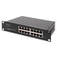 DIGITUS DN-80115 - Gigabit Ethernet Switch 16-port, 10 inch, unmanaged