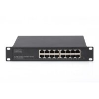 DIGITUS DN-80115 - Gigabit Ethernet Switch 16-port, 10 inch, unmanaged
