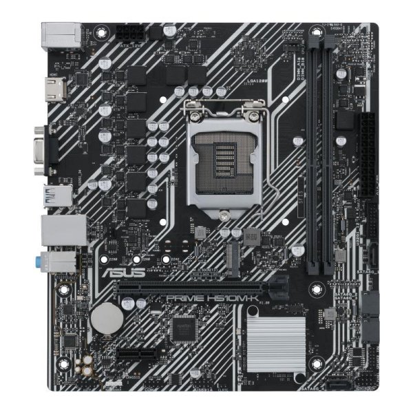 ASUS PRIME H510M-K, Intel, LGA 1200 (Socket H5), Intel® Celeron®, Intel® Core™ i3, Intel® Core™ i5, Intel® Core™ i7, Intel® Core™ i9,..., LGA 1200 (Socket H5), DDR4-SDRAM, 64 GB