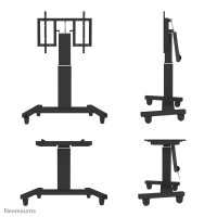 Neomounts Motorisierter Bodenständer, 150 kg, 106,7 cm (42"), 2,54 m (100"), 800 x 600 mm, Höhenverstellung, Schwarz