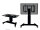 Neomounts Motorisierter Bodenständer, 150 kg, 106,7 cm (42"), 2,54 m (100"), 800 x 600 mm, Höhenverstellung, Schwarz