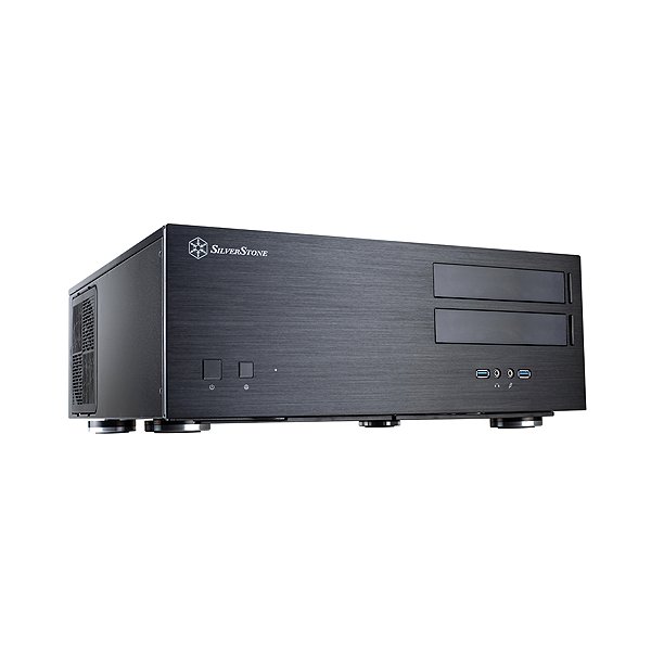 SilverStone Grandia GD08, HTPC, PC, Schwarz, ATX, EATX, micro ATX, SSI CEB, SSI EEB, Aluminium, Stahl, Heimbüro