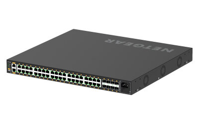 Netgear GSM4248P-100EUS, Managed, L2/L3/L4, Gigabit Ethernet (10/100/1000), Power over Ethernet (PoE), Rack-Einbau