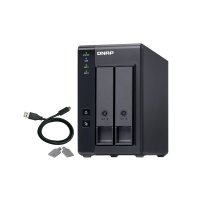 QNAP TR-002, HDD / SSD-Gehäuse, 2.5/3.5", Serial ATA II, Serial ATA III, 6 Gbit/s, Hot-Swap, Schwarz