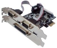 Longshine Serial & Parallel PCIe Card, PCIe, FCC, CE,...