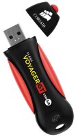 Corsair Voyager GT, 512 GB, USB Typ-A, 3.2 Gen 1 (3.1 Gen 1), 390 MB/s, Kappe, Schwarz, Rot