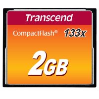 Transcend TS2GCF133, 2 GB, Kompaktflash, MLC, 50 MB/s, 20 MB/s, Schwarz