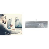 Cherry KC 6000 SLIM für MAC Kabelgebundene Tastatur,...