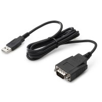 HP Adapter, USB zu seriell, Schwarz, USB Typ-A, DB-9,...