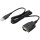 HP Adapter, USB zu seriell, Schwarz, USB Typ-A, DB-9, Männlich, Männlich, Business