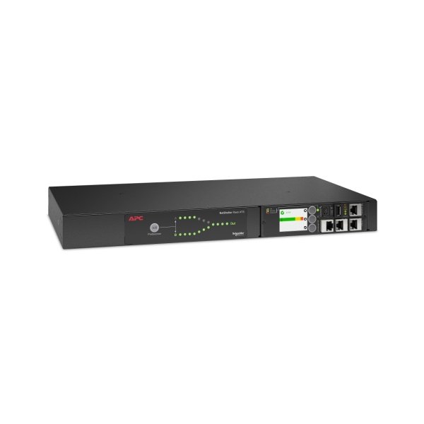 APC AP4421A, Rackmount, 1U, LCD, 12 AC-Ausgänge, Schwarz