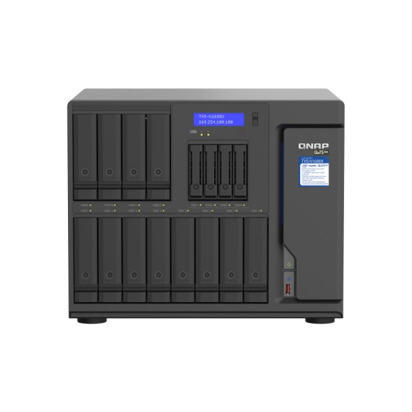 QNAP TVS-h1688X, NAS, Tower, Intel® Xeon®, W-1250, Schwarz