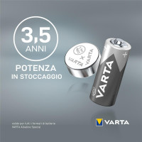 Varta -4001, Einwegbatterie, Alkali, 1,5 V, 1 Stück(e), 880 mAh, Grau, Silber