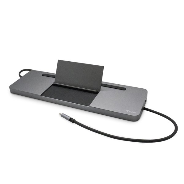 i-tec Metal USB-C Ergonomic 4K 3x Display Docking Station + Power Delivery 85 W, Kabelgebunden, USB 3.2 Gen 1 (3.1 Gen 1) Type-C, 85 W, 3,5 mm, 10,100,1000 Mbit/s, Grau