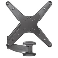 Manhattan Universal TV-Wandhalterung mit Gasdruckfeder - Halterungsarm mit Gasdruckfeder und Kugelgelenk - geeignet für ein Display von 21" bis 60" und bis zu 30 kg - 30 kg - 53,3 cm (21 Zoll) - 152,4 cm (60 Zoll) - 75 x 75 mm - 400 x 400 mm - Schwarz