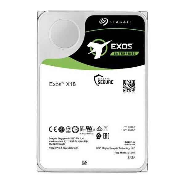 Seagate Exos X18, 3.5", 16 TB, 7200 RPM