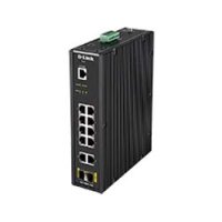 D-Link DIS-200G-12S, Managed, L2, Gigabit Ethernet (10/100/1000), Vollduplex, Rack-Einbau, Wandmontage