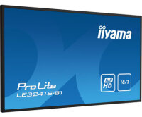 Iiyama LE3241S-B1, Digital Signage Flachbildschirm, 80 cm (31.5"), 1920 x 1080 Pixel, 18/7