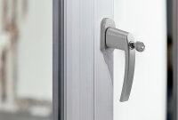 Olympia FGS 100, Fenster-Verriegelungsgriff, Silber, Aluminium, Monochromatisch, Zylinderschloss