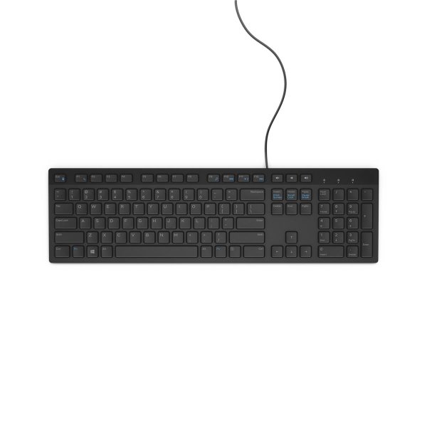 Dell KB216, Volle Größe (100%), Kabelgebunden, USB, QWERTY, Schwarz