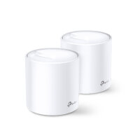 TP-LINK AX1800 Mesh Wi-Fi 6-System für das gesamte Haus, 2er Pack, Weiß, Intern, Mesh-System, Leistung, FCC: <30 dBm, CE: <20 dBm (2.4 GHz), <23 dBm (5 GHz), 0 - 40 °C