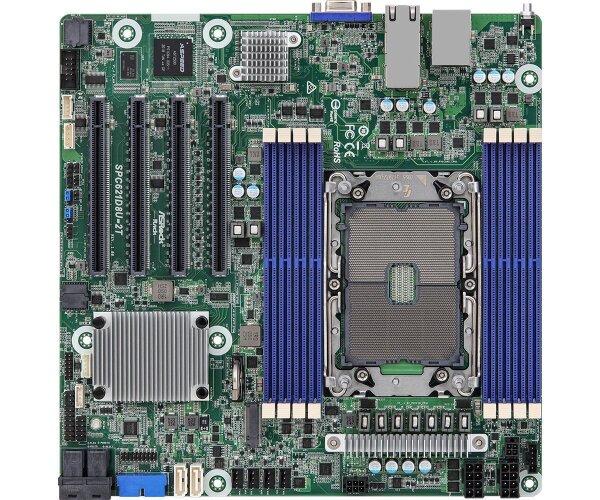 ASRock SPC621D8U-2T, Intel, LGA 4189, Intel® Xeon®, DDR4-SDRAM, DIMM, 1.2 V