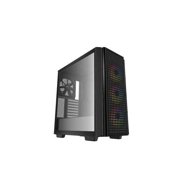 Deepcool CG540, Midi Tower, PC, Schwarz, ATX, EATX, micro ATX, Mini-ITX, ABS, SPCC, Gehärtetes Glas, Gaming