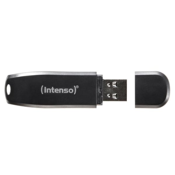 Intenso Speed Line, 512 GB, USB Typ-A, 3.2 Gen 1 (3.1 Gen 1), 70 MB/s, Kappe, Schwarz