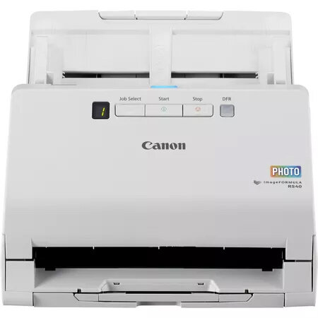 Canon RS40, 600 x 600 DPI, 40 Seiten pro Minute, 30 Seiten pro Minute, Graustufen, Monochrom, Scanner mit Vorlageneinzug, Weiß