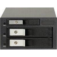 Inter-Tech ST-3525, HDD, Serial ATA III, 3.5,5.25", Aluminium, Kunststoff, Stahl, 1,27 kg, 1,5 kg