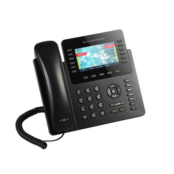 Grandstream GXP2170, IP-Telefon, Schwarz, Kabelgebundenes Mobilteil, Tisch/Wand, 12 Zeilen, 2000 Eintragungen