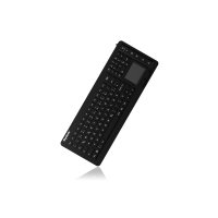 KeySonic KSK-6231INEL, Volle Größe (100%), Kabelgebunden, USB, Membran Key Switch, AZERTY, Schwarz