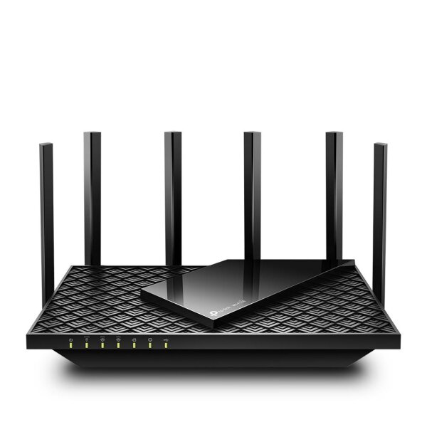 TP-LINK Archer AXE5400 Tri-Band Gigabit Wi-Fi 6E Router, Wi-Fi 6E (802.11ax), Tri-Band (2,4 GHz/5 GHz/6 GHz), Ethernet/LAN, Schwarz, Tabletop-Router