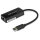 StarTech.com USB 3.0 Gigabit Ethernet Lan Adapter mit USB Port - Schwarz, Kabelgebunden, USB, Ethernet, 5000 Mbit/s, Schwarz