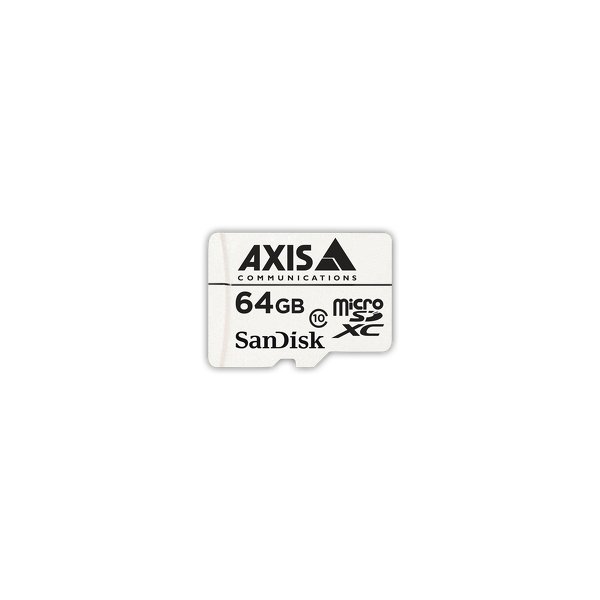 Axis 5801-951, 64 GB, MicroSDHC, Klasse 10, 20 MB/s, 20 MB/s, Weiß