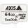 Axis 5801-951, 64 GB, MicroSDHC, Klasse 10, 20 MB/s, 20 MB/s, Weiß