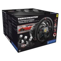 ThrustMaster T300 Ferrari Integral Racing Wheel Alcantara Edition, Lenkrad + Pedale, PC, PlayStation 4, Playstation 3, D-Pad, Analog / Digital, Schwarz, Alcantara