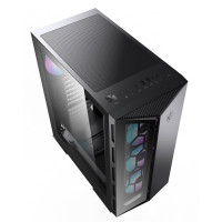 MSI MPG GUNGNIR 110R, Midi Tower, PC, Schwarz, ATX, micro ATX, Mini-ITX, Metall, Kunststoff, SPCC, Gehärtetes Glas, Gaming