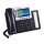 Grandstream GXP-2140, IP-Telefon, Schwarz, Kabelgebundenes Mobilteil, 4 Zeilen, 2000 Eintragungen, TFT