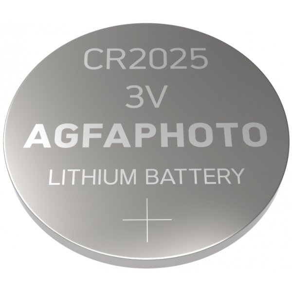 AgfaPhoto 150-803425, Einwegbatterie, CR2025, Lithium, 3 V, 1 Stück(e), Silber