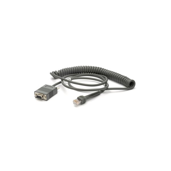 Zebra RS232 Cable, 2,7 m, DB-9, RS-232, Grau